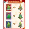 Lorvain 56 Sheets Christmas Party Games Stickers for Crafts, Christmas Make a Face Stickers Make Your Own Activities Sticker Christmas Trees Stickers for Christmas Holiday Party Favors