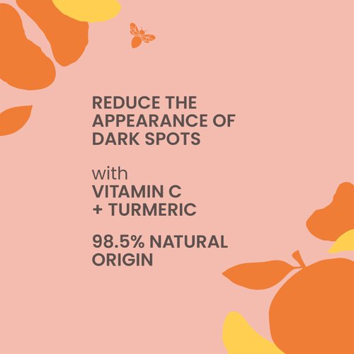Burt's Bees Stocking Stuffers, Vitamin C Turmeric Face Serum, Brightens Skin & Visibly Reduces Dark Spots, Fine Lines & Wrinkles, Naturally Hydrating, Lightweight - Brightening Booster (1 oz)