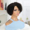 Pixie Kinky Curly Human Hair Wig Short Pixie Cut Curly Wigs For Black Women Natural Black Wigs Human Hair Short Glueless Wig Brazilian Full Machine Made Wig Side Part None Lace Wigs Ready To Wear