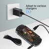 Funturbo PSP Charger Cable, Playstation Portable Charger PSP Power Cord for Charging Sony PSP 1000 2000 3000 USB Data Cable & Charging Cord 2-in-1 (2 Pack)