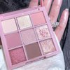 Go Ho Rose Gold Eyeshadow Palette,Pink Eyeshadow,9 Colors Matte&Shimmer Eyeshadow Makeup Palette,Glitter Eyeshadow Palette Makeup,Waterproof Daily Shades Eyeshadow Make up,09