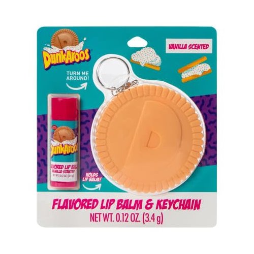 Vanilla Scented Flavored Lip Balm & Keychain 0.12 oz (Pack of 1)
