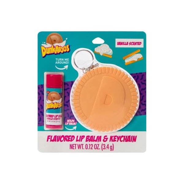 Vanilla Scented Flavored Lip Balm & Keychain 0.12 oz (Pack of 1)