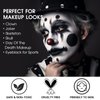 BOBISUKA Black White Face Paint Stick with Setting Powder Set, Eye Black Sticks for Sports, Body Paints for Clown Skeleton Vampire Skull Cosplay Special Effects Costume SFX Halloween Makeup Kit