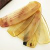 Ox Horn Hair Comb Pocket Horn Comb Horn Combs Hair Beard Comb Detangling Hair Comb Fine Comb Women Comb Teasing Combs for Women Comb for Hair Loss Man Buffalo Horn Comb Anti-static
