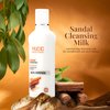 VLCC Natural Sandal Cleansing Milk for Normal to Dry Skin | Gently Removes Make Up & Impurities | Deeply Cleanses and Soothes Skin | Non-Foaming | 3.38 Fl Oz/100 ml