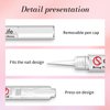 Curvlife New 3 IN 1 Nail Glue Remover Pen, Nail Glue Remover For Press On Nails, Click&Remove Pen Design, Not for Gel Polish Base Coat, For Fake Nails Debonder Adhessive Remover Acetone-free, 2pcs,5ml