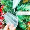20Pcs 3 Inch Clear Blank Acrylic Christmas Ornaments 2024 Unfinished Round Acrylic Christmas Hanging Ornaments for Christmas Tree Decoration DIY Craft