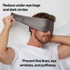 Dore & Rose Deep Sleep Mask Light Blocking, 23 Momme Mulberry Silk Eye Mask, Ultra Soft, Adjustable - Travel Sleeping Mask for Men & Women - Charcoal