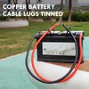 2 awg battery cable 3Ft Copper Power Inverter Wire with 3/8" Lugs for Solar Car Boat RV (2pcs)