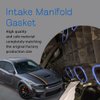 Intake Manifold Gaskets Lower & Upper Gasket Plenum Set, Intake Manifold Rubber Sealing Gasket Compatible with Dodge Chrysler Jeep, Replaces# 5184562AC 5184331AC