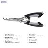Booms Fishing H01 Small Fishing Pliers Scissors, Lightweight Stainless Steel Fishing Tools, Fishing Pliers for Freshwater