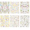 Easter Nail Stickers Rabbit Nail Decals Cute Cartoon Bunny Egg Nail Stickers for Women Girls Kids Nail Art Decorations Manicure Nail Tip Decor 10sheets 3D Self-Adhesive Decals