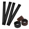 Hair Bun Maker Kit - 3 Bun Donuts, 2 French Twist Wraps, 10 Bobby Pins, 10 Elastic Bands for Women and Kids - Black Color