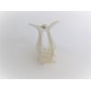 Generic Pearly white iridescent marbled design arch hair claw clip