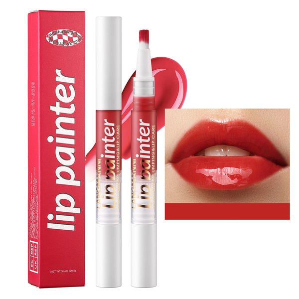DLZZRS Hydrating Glow Lip Oil Gloss, High Pigment Red Lip Gloss Stain Jelly Lip Oil Gloss Moisturizing Plumping Lip Gloss, Long-Lasting, High Shine, Tinted Lip Gloss Non-Sticky Vegan Lips Makeup(05#)