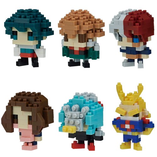 nanoblock - My Hero Academia Vol. 1 (Blind Box Complete Set), mininano Series Building Kit