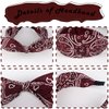 TOBATOBA Headband, 6Pcs Bandana Knotted Bow Headbands for Women, Paisley Headband with Removable Rabbit Ears, Top Knot Headband, Turban Headbands, Hair Band for Women Girls