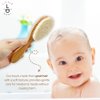 Little Dedi Premium Baby Hair Brush Set – Natural Goat Hair & Bamboo Bristle Brushes, Beechwood Comb, Cotton Pouch – Gentle Scalp Care for Newborns & Toddlers, Gift-Ready & Eco-Friendly