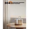 AOOGITF Cat Water Fountain, 304 Stainless Steel Pet Water Fountain, 24/7 Keep The Water Fresh, 74oz Capacity, Ultra-Quiet, No Sputter, Compact, Easy Cleaning, Suit for Pets