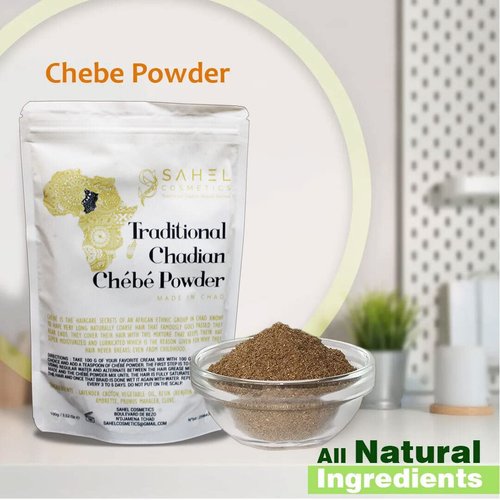 Chebe Powder Authentic From Miss Sahel Chad, Africa. Hair Growth Formula, Super Moisturizing All Natural Hair Mask. 100% authentic African Hair Powder (100 grams)