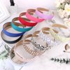 Wecoe 12pcs Headbands For Women 1.2 Inch Wide Satin Headbands Thin Fabric Cloth Headbands Cute Boho Headbands Fashion Trendy Headbands Hair Accessories For Women Girls Diademas Para Mujer De Moda