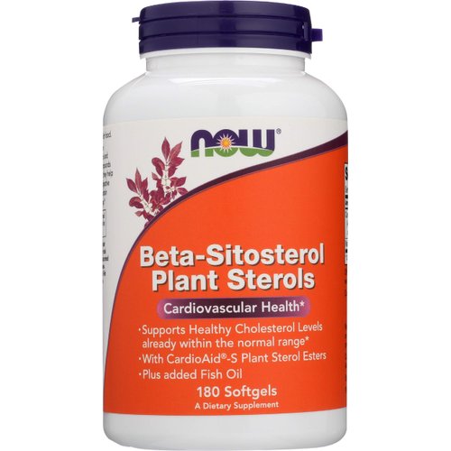 NOW FOODS SPO Beta-Sitosterol Plant Sterols with Fish Oil, 180 Count