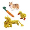 Andiker Dog Chewing Toys - 3PCS Cotton Rope Puppy Teething Cleaning and Training Durable Dog Plush Toys Lion&Carrot&Duck Toy for Boredom and Interactive Biting Rope Dog Chew Toys (Lion&Carrot&Duck)