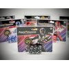 Renegade Game Studios Power Rangers Roleplaying Game Dice- Black 8-Piece Dice Set, Custom Dice, Power Coin