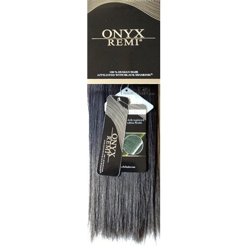 Onyx Remi Yaki 100% Remi Human Hair (12", 1B)
