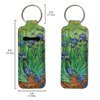 ENLACHIC Van Gogh Keychain Chapstick Holder Clip-on Lip Balm Holder Lipstick Holder Keychain for Women Girls,Van Gogh Irises