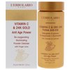 L'Erbolario Vitamin C And 24K Gold Anti-Age Power - Cleanser Face Wash for Oily and Dry Skin - Restores Your Skin’s Natural Glow - Daily Facial Cleanser Removes Makeup, Sweat and Impurities - 1.23 oz