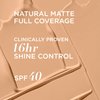 IT Cosmetics CC+ Cream Natural Matte Foundation with SPF 40 - Shine-Reducing & Long-Wear Full Coverage Foundation For Oily Skin - With Hyaluronic Acid - Non-Comedogenic, Medium - 1.08 fl oz