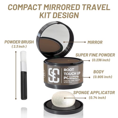 SOVONCARE Instantly Hairline Powder, Hairline Shadow Gray Hair Coverage Touch Up Hair Powder for Thinning Hair for Women Hair Root Touch Up Powder Hair Root Cover Up Conceals Hair Loss Light Blonde