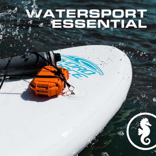 Seahorse 52 Portable Waterproof Dry Box Hard Protective Micro Case - Mil Spec/USA Made / IP67 Waterproof/Lockable - for Earbuds, PLB, IEM, Small Medical Devices, Stash Box (Yellow)