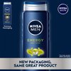 NIVEA Men Energy 3-in-1 Body Wash - Shower, Shampoo and Refresh With Invigorating Mint Extract - 16.9 fl. oz. bottle