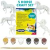 Breyer Horses Stablemates Horse Crazy Colorful Breed Paint Set | 5 Piece Set | 1:32 Scale | Model #4234