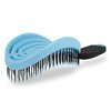 NuWay 4HAIR DoubleC U.S. Patented Double Curved Detangling Brush is Hair Dryer Safe (Sky Blue)