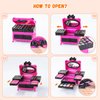 Kids Makeup Kit for Girl - 66Pcs Kids Washable Makeup Kits, Real Makeup Girls Toys Girl Makeup Sets for Toddler Kid Children Christmas Birthday Gifts Toys for 3 4 5 6 7 8 9 10 11 12 Year Old
