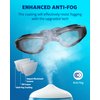 Aegend Swim Goggles, 2 Pack Swimming Goggles No Leaking Adult Men Women Youth, Aqua & Clear Black, UV Protection|Adjustable|Anti Fog