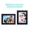 RPJC 5x7 inch Picture Frame Made of Solid Wood High Definition Glass for Table Top Display and Wall Mounting Photo Frame Black