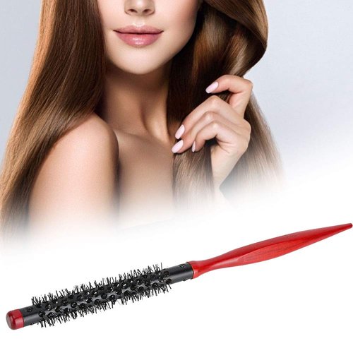 Roller Comb for Men and Women Nylon Round Salon Hair Styling Brush Comb for Blow Drying Curling Straightening(0.4in)