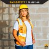 KwikSafety FIRST LADY Safety Vest for Women [SNUG-FIT] 9 Pockets, Class 2 Custom High Visibility Reflective ANSI OSHA Fitted Construction Work PPE/Orange Medium