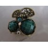 small mini metal jeweled antique bronze hair claw clip Set C (Primary color: Purple)