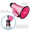 MyMealivos Portable Megaphone Bullhorn 20 Watt Power Megaphone Speaker Voice and Siren/Alarm Modes with Volume Control and Strap (Deeppink)…