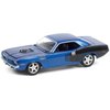 1970 Plymouth Barracuda Custom Hardtop Blue Metallic and Black with Modern HEMI Lettering (Lot #720) Barrett Jackson Scottsdale Edition Series 7 1/64 Diecast Model Car by Greenlight 37230C