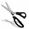 Dressmaking Sewing Craft Scissors, Professional Stainless Steel Pinking Shears Comfort Grip, Serrated & Scalloped Blades Cut Tailor Decorative Tool - Fabrics Leather Paper Craft (Serrated 7mm)