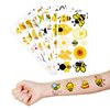 96PCS Happy Bee Day One Temporary Tattoos Honey Bees First Theme Birthday Party Decorations Favors Supplies Decor Cute Bumble Tattoo Stickers Gifts for Boys Girls Kids School Prizes Carnival Christmas