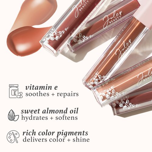 Julep So Plush Hydrating Lip Gloss Trio - High-Shine Hydrating Lightweight Lip Color - Non-Sticky Formula - Vitamin E Soothes and Repairs Lips