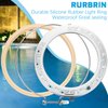 Therwen Pool Light Ring Replacement Pool Light Gasket Stainless Steel Face Ring Assembly Replacement for Swimming Pool LED Light, 8.4 Inch
